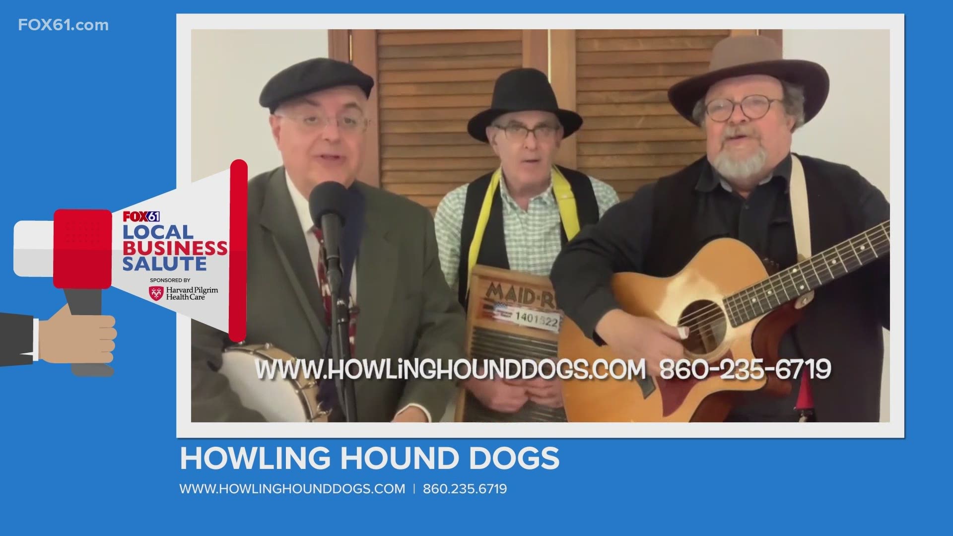 The Howling Hound Dogs describes themselves as an upbeat washboard band that gets audiences howling with fun and laughter