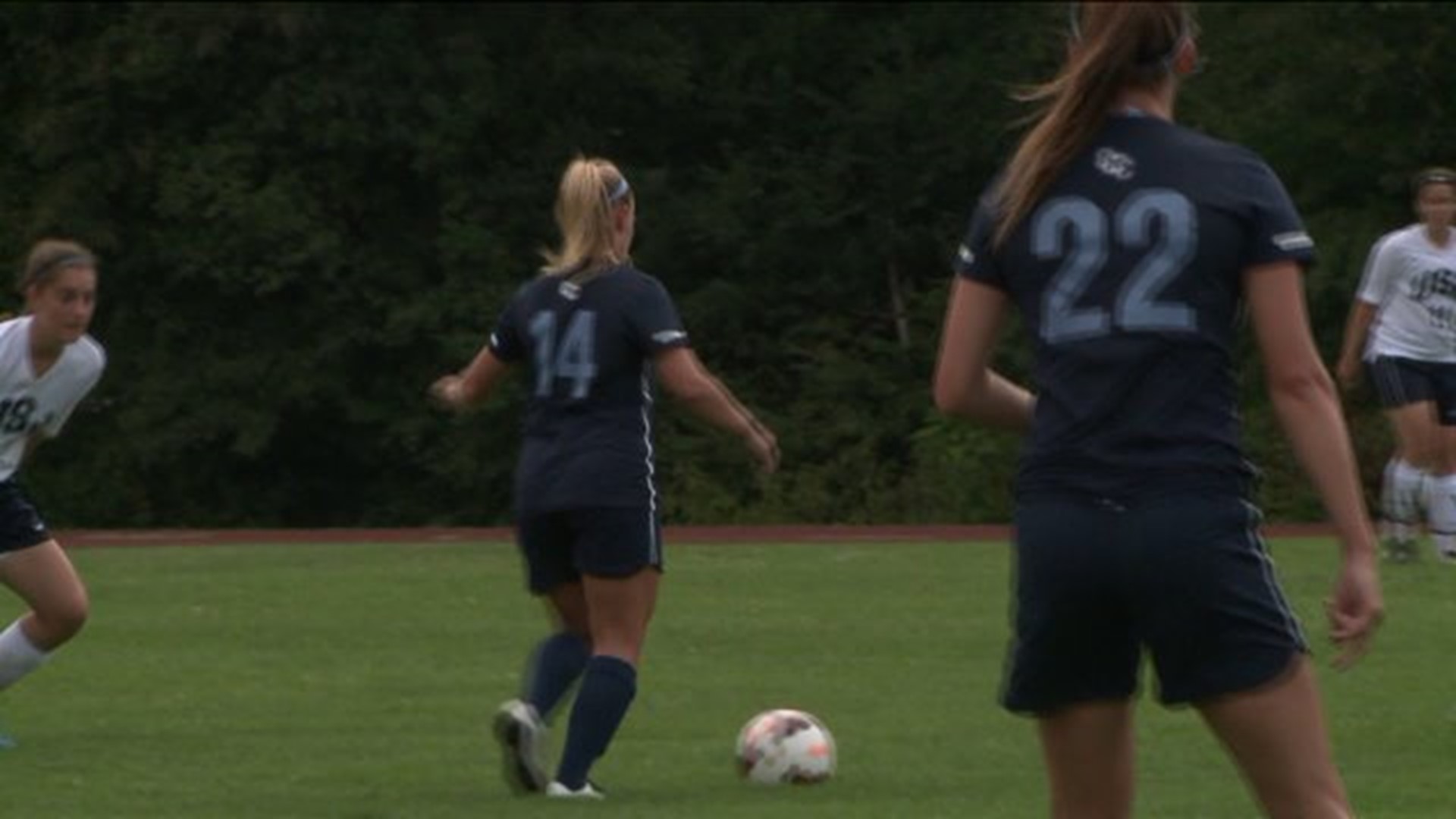 University Of St. Joseph Hosts Connecticut College`s Women`s Soccer Team