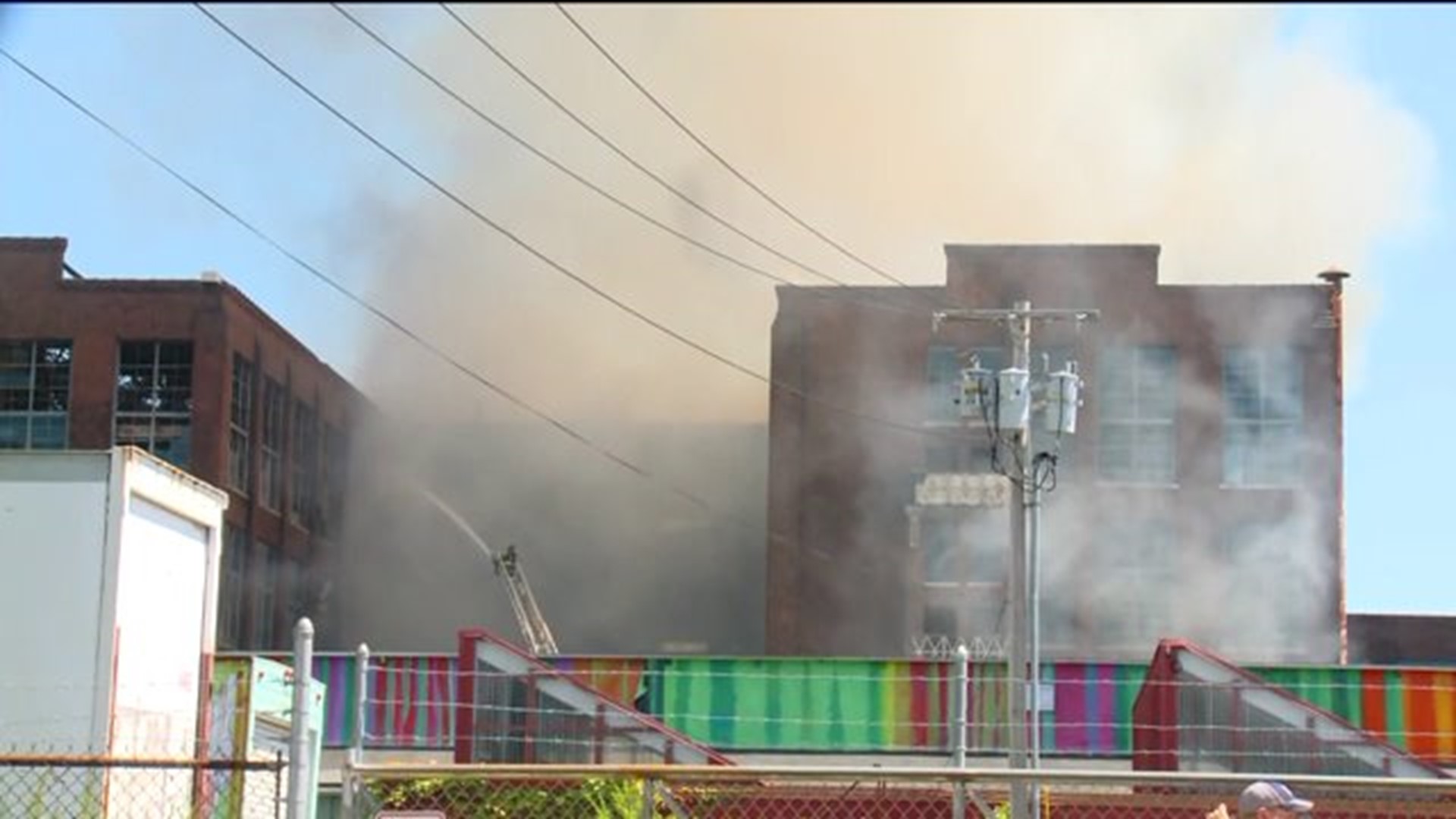 Fire At Factory In Bridgeport