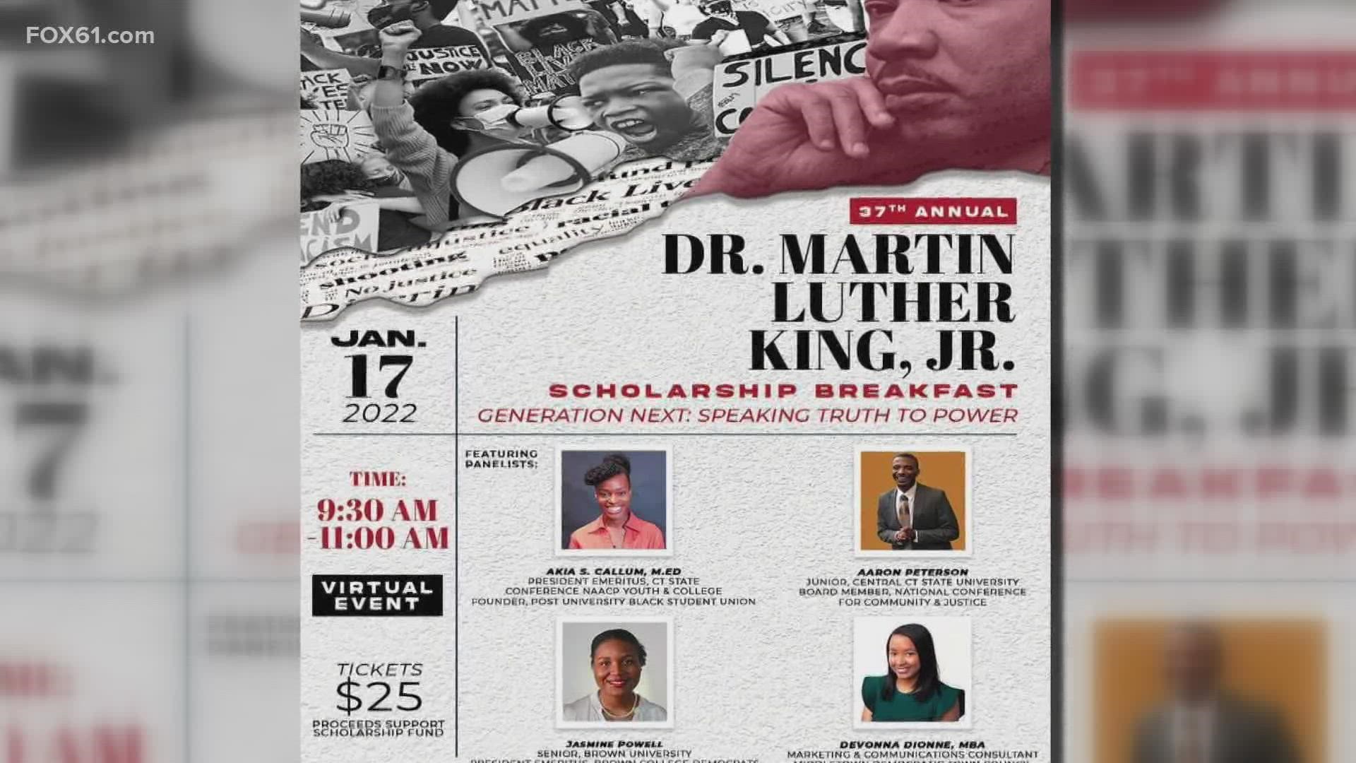 The Hartford Alumnae Chapter of Delta Sigma Theta Sorority incorporated hosted its 37th annual Dr. Martin Luther King, Jr. Scholarship Breakfast Monday morning.