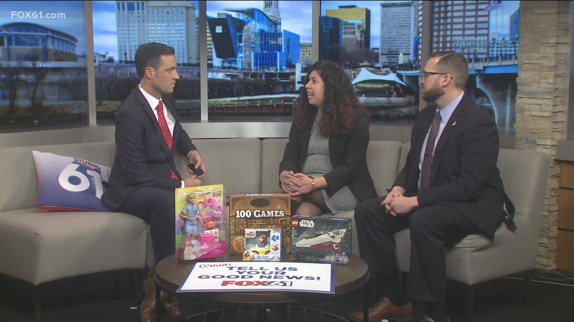 Connecticut Lottery and Connecticut Children's give an update on the Give a Child a Toy, Not a Ticket toy drive for young patients receiving treatment.