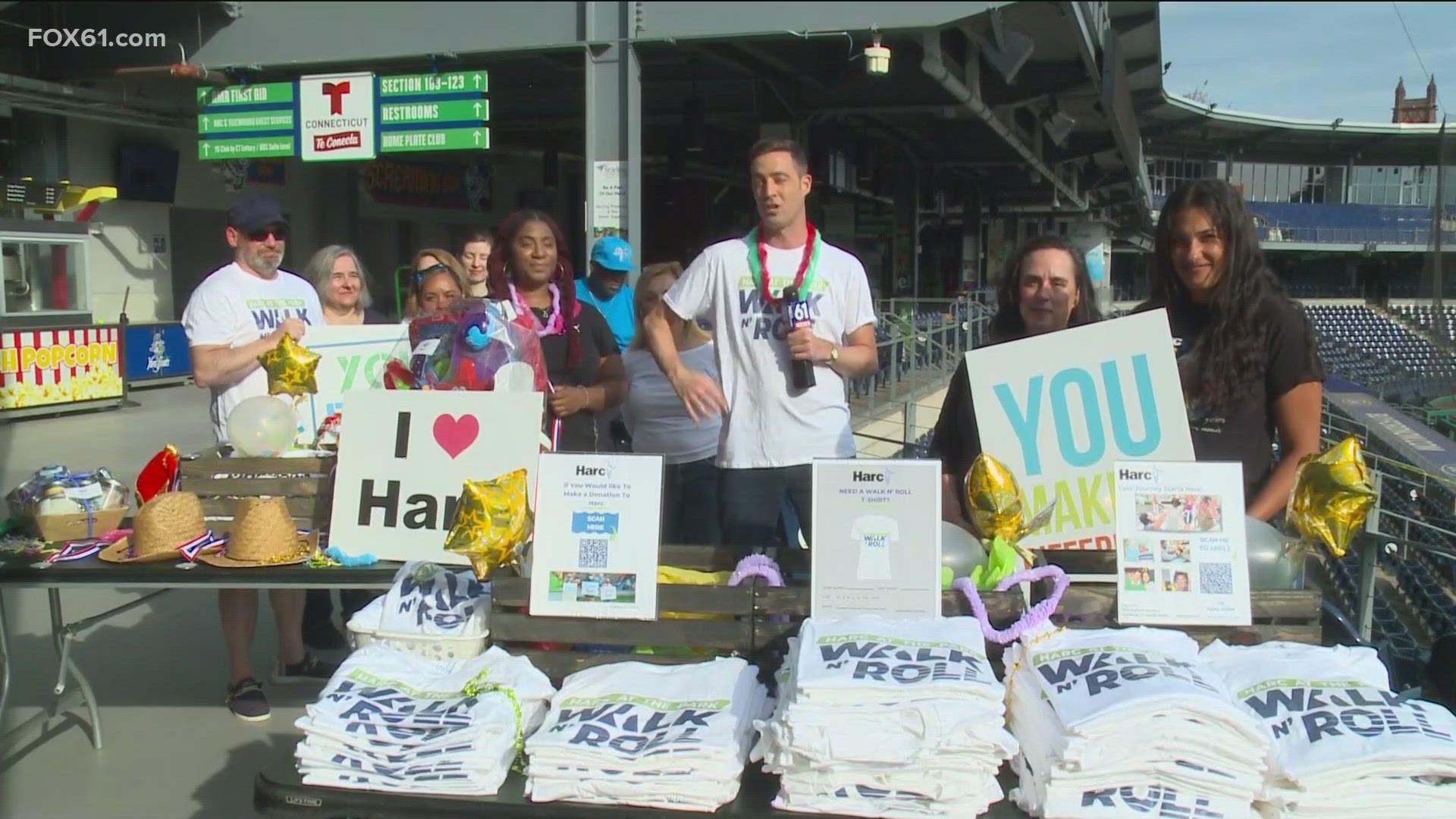 The Harc Walk & Roll is happening from 10a-noon at Dunkin' Park in Hartford.