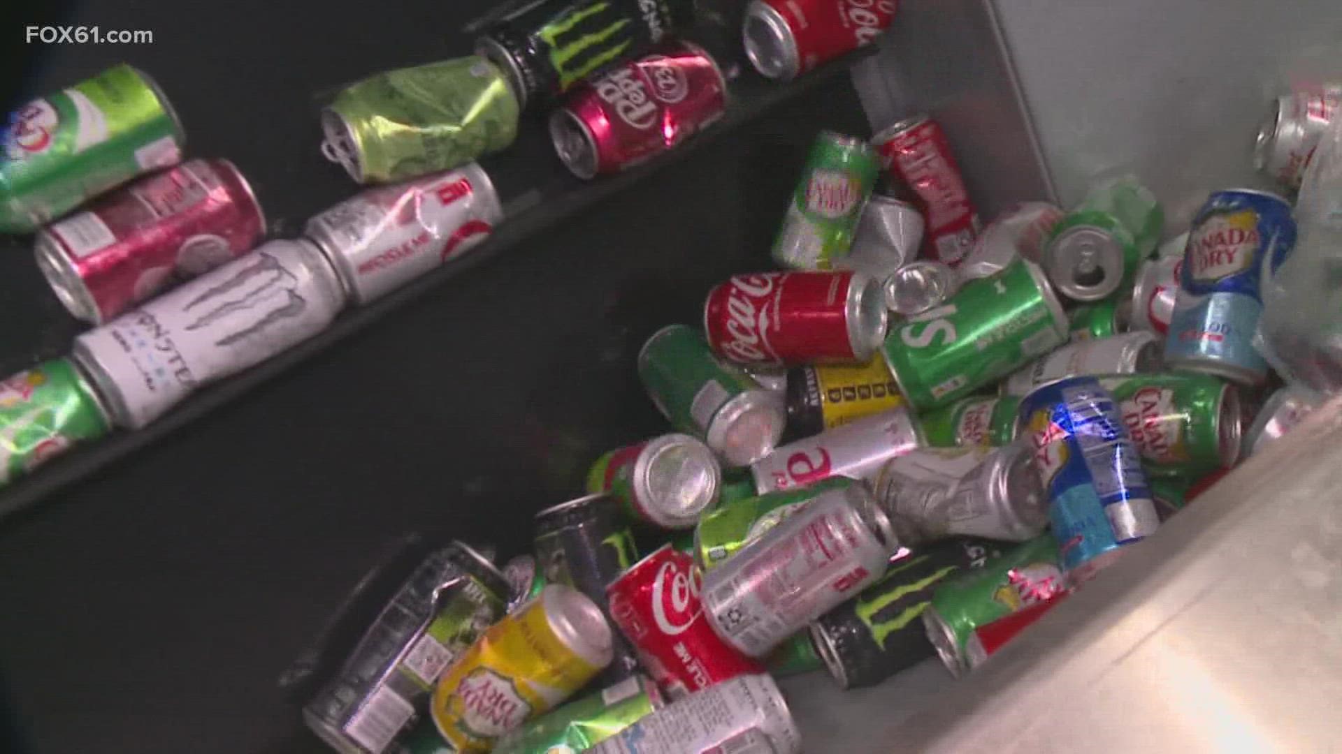 In Connecticut, you can redeem most cans and bottles for five cents each. It's money in your pocket, but it can be a long process.