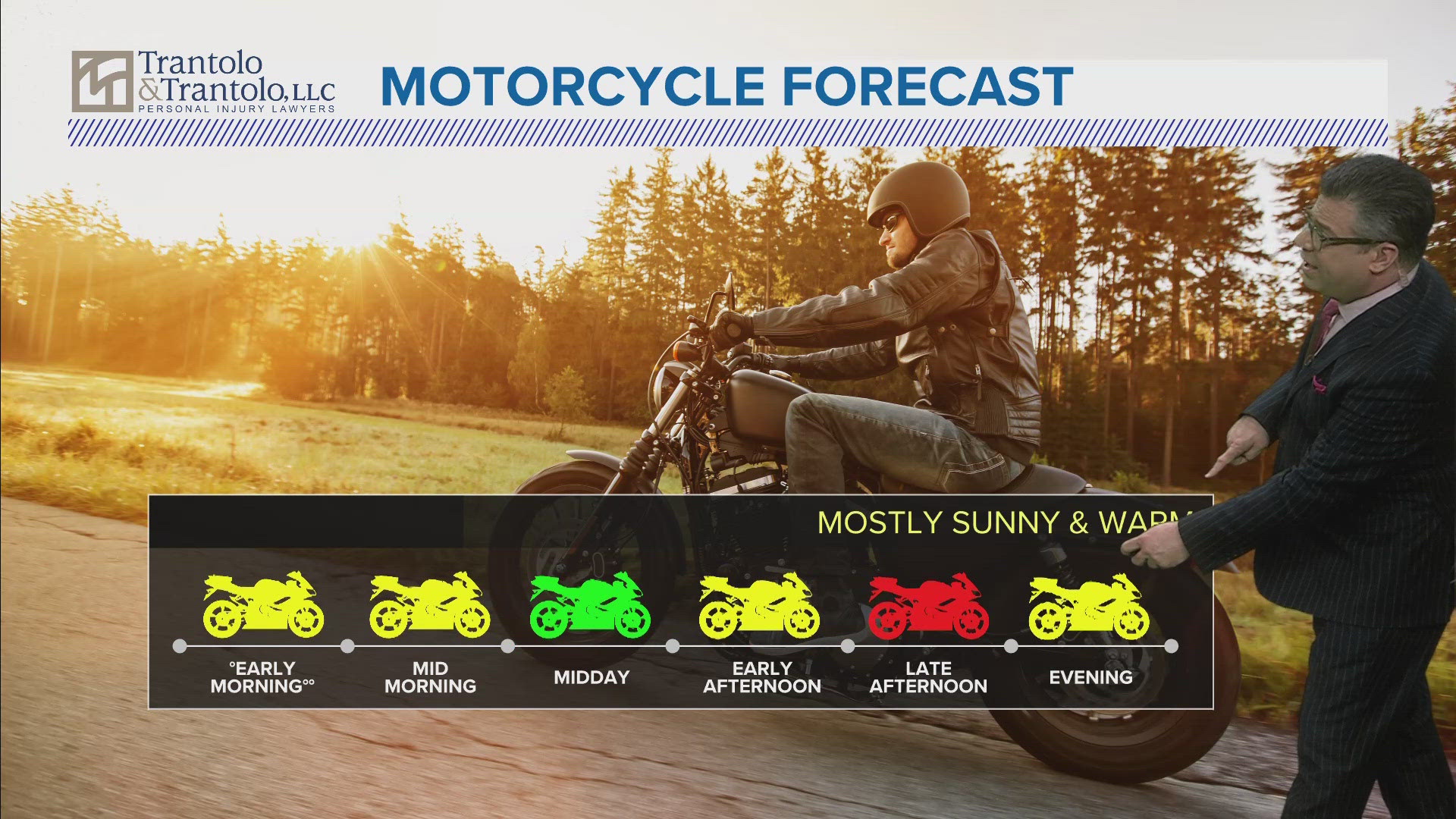 FOX61 Meteorologist Matt Scott gives an update on Connecticut's motorcycle forecast for today.