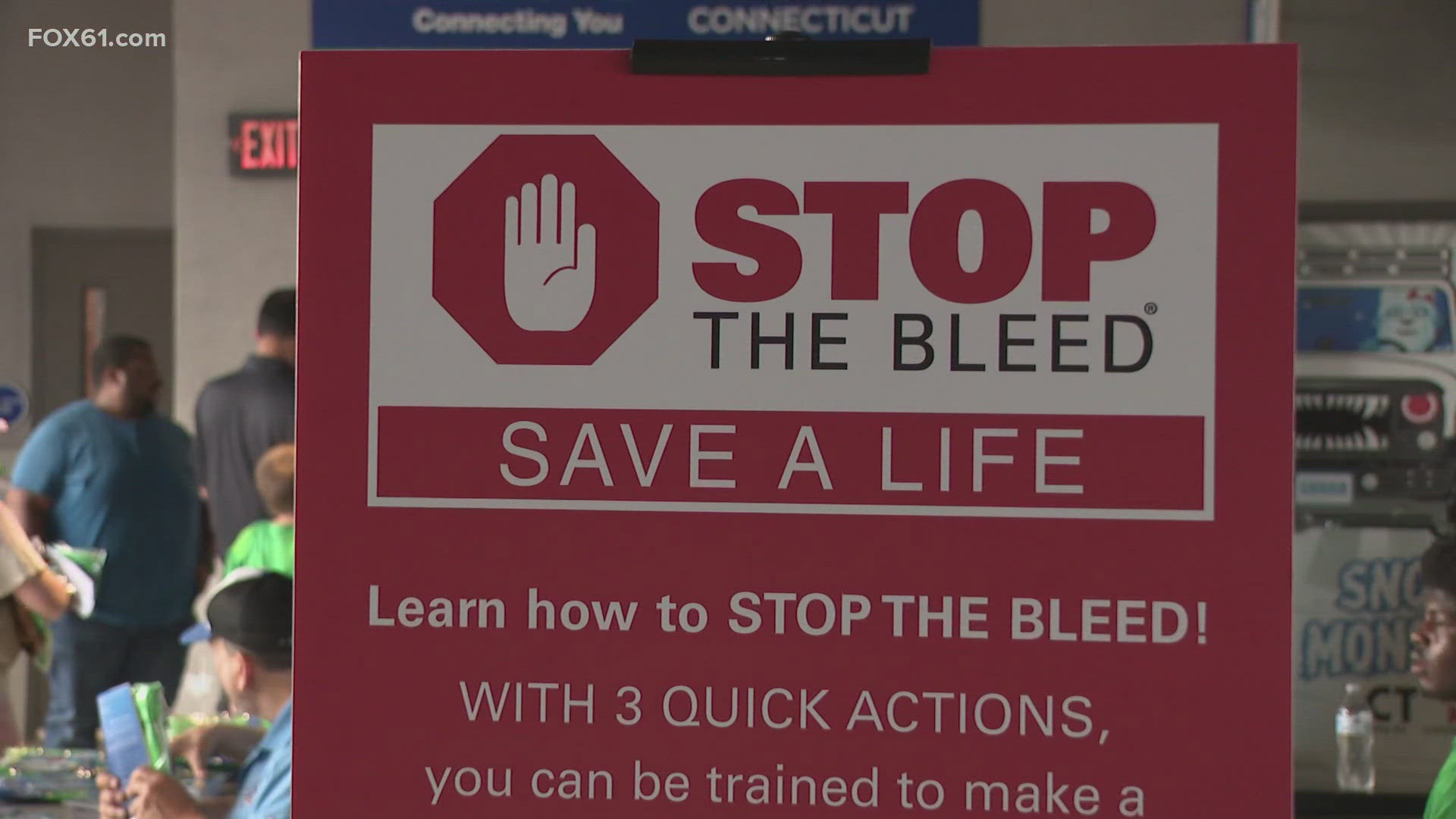 The Yard Goats invited health care professionals from across the state to help inform residents about the importance of stopping the bleed.