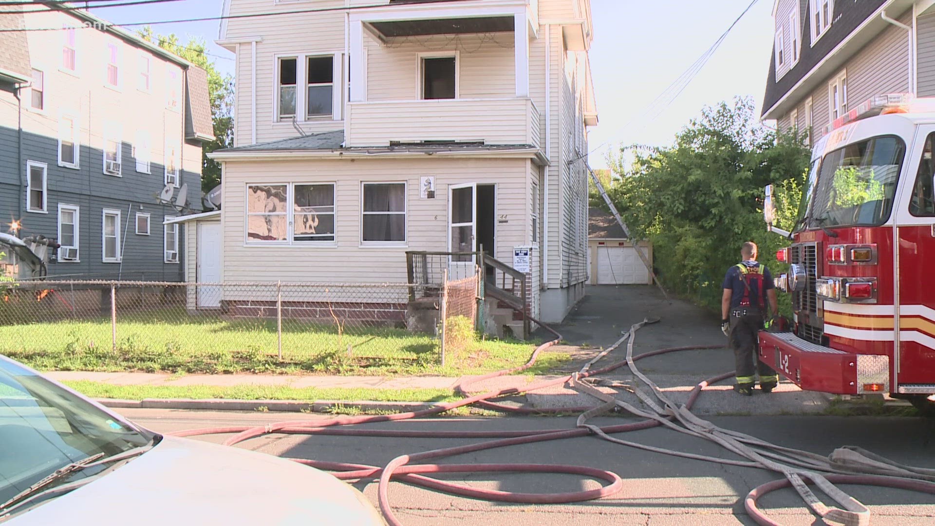 Firefighters were called to a home on Glendale Ave. around 8 a.m. Saturday for a report of an active fire.