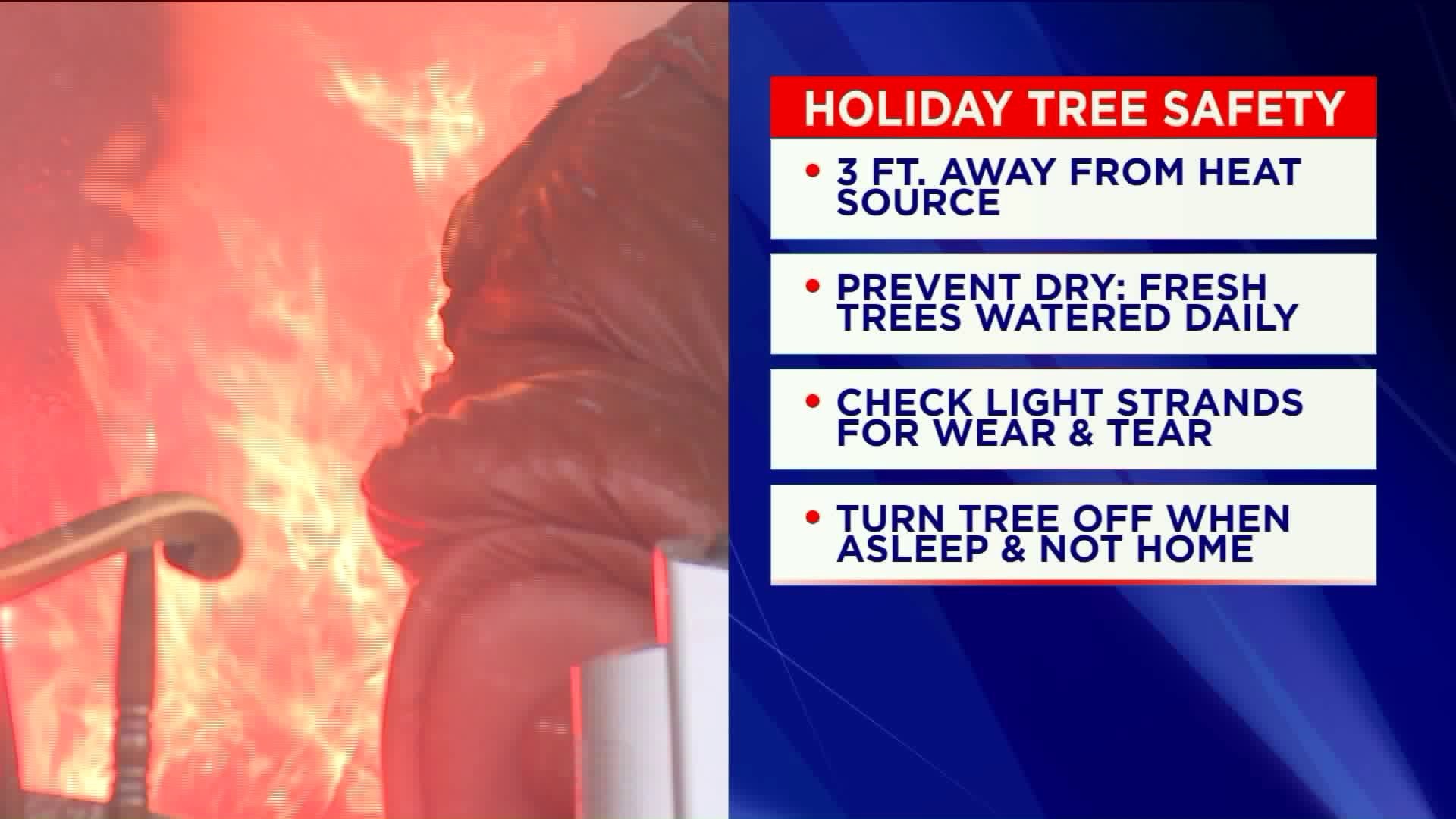 Holiday tree fire safety