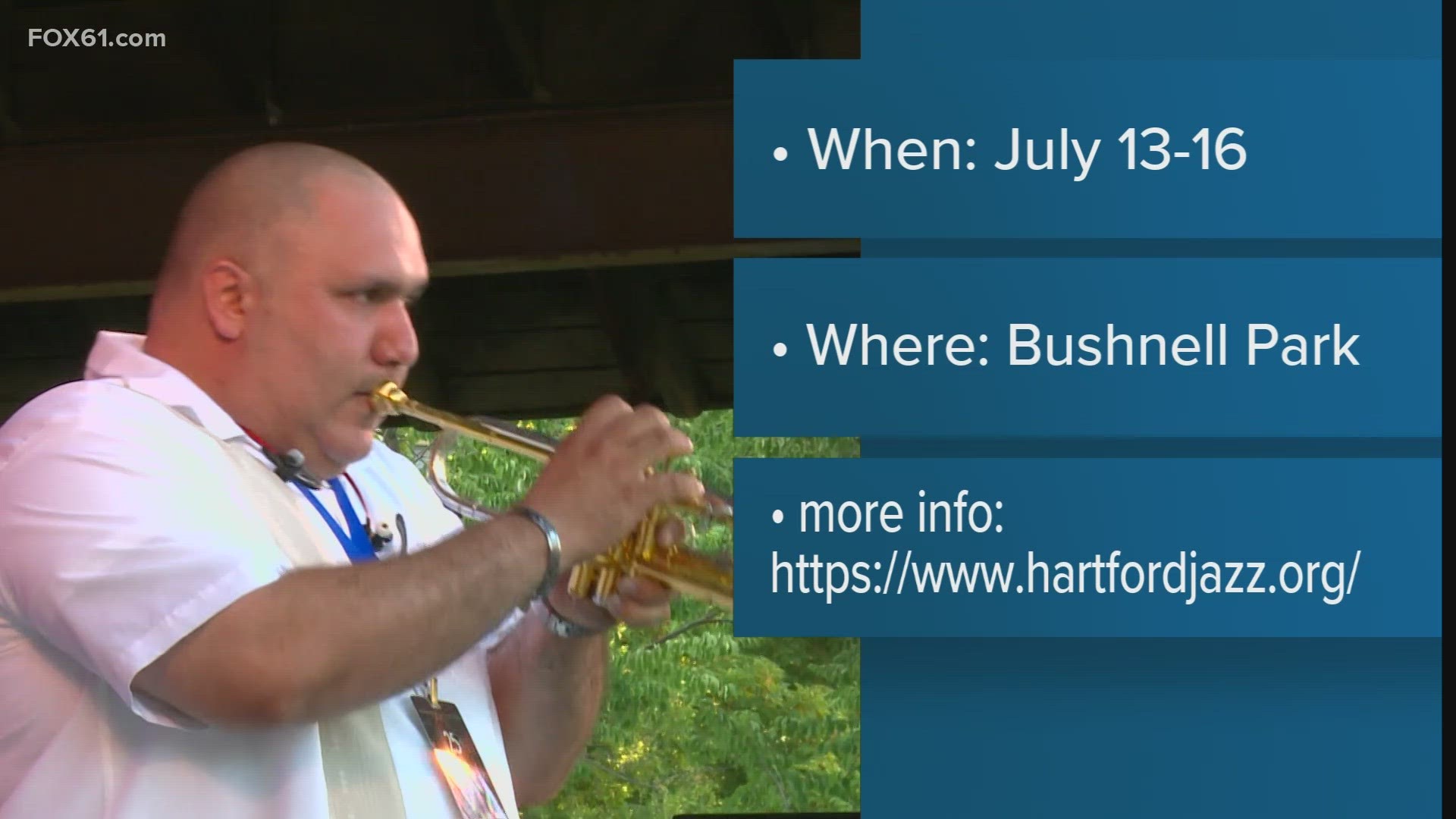 Greater Hartford Festival of Jazz at Bushnell Park on July 1316