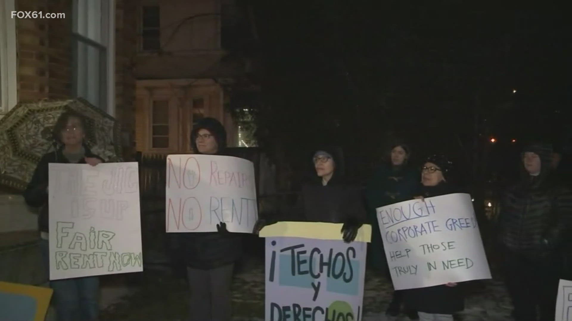 The Hartford tenants have been living in deplorable conditions for months and are rallying for change.