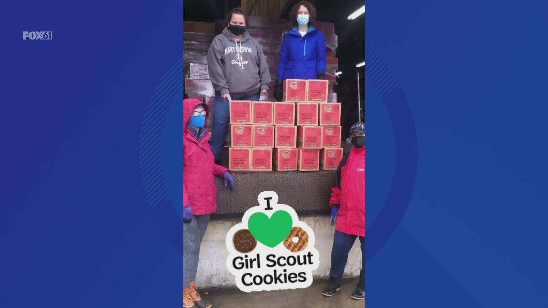 Girl Scouts of Connecticut started delivering hundreds of thousands of boxes of their iconic cookies across the state this weekend. Angelo Bavaro has the report.