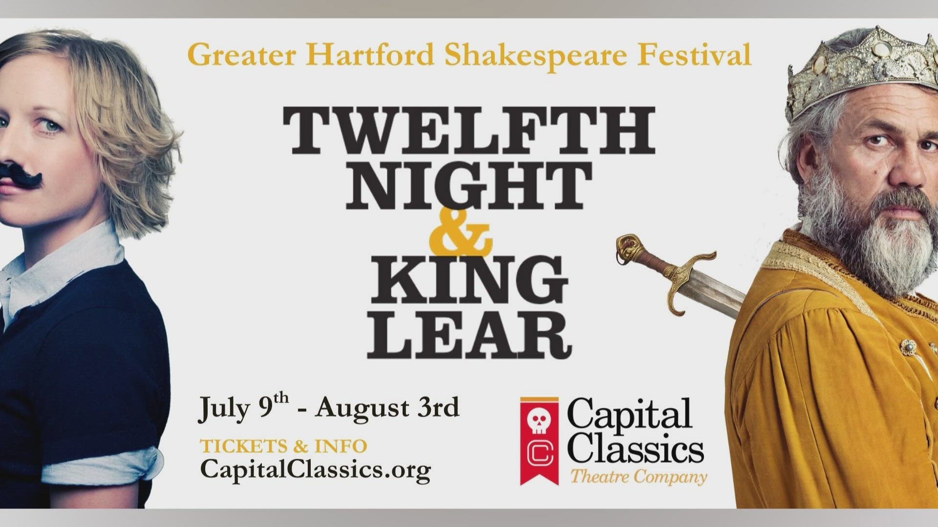 Greater Hartford Shakespeare Festival presents Twelfth Night & King ...