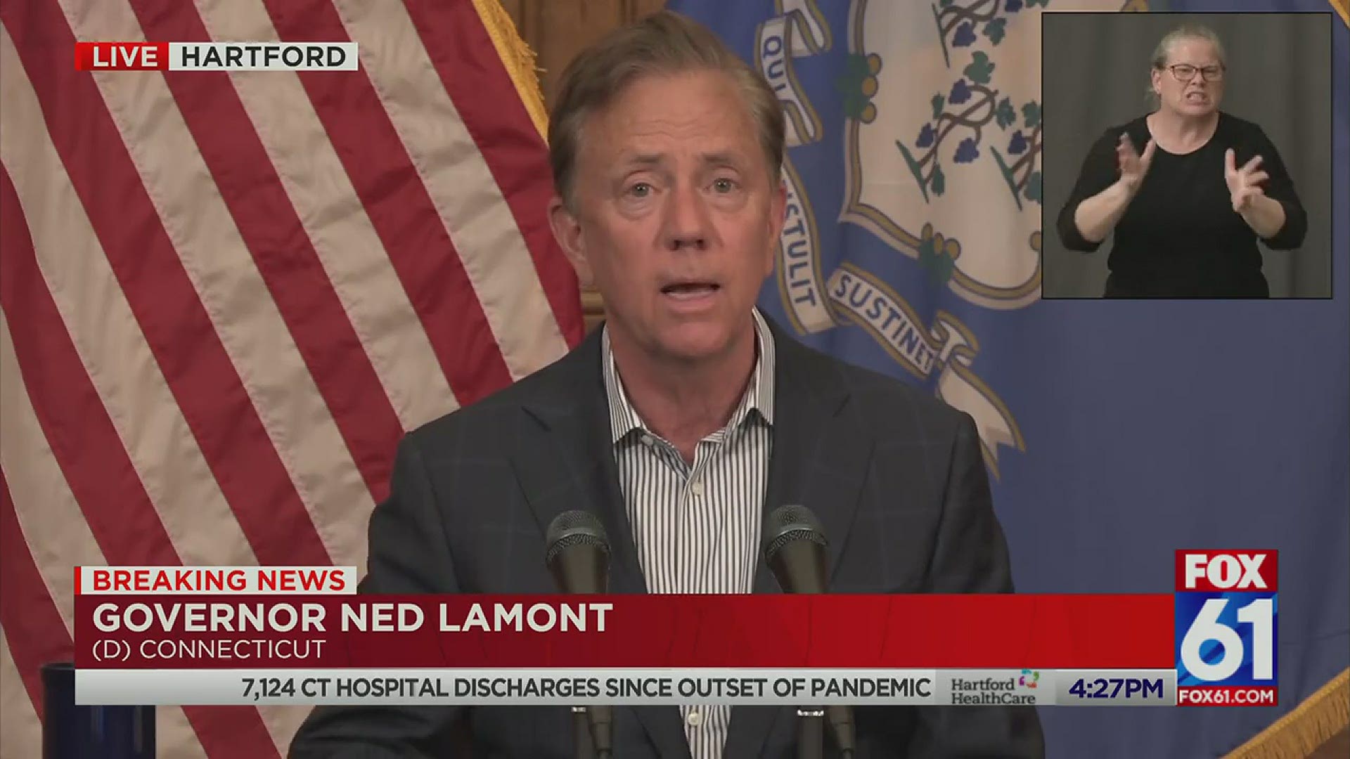 Gov. Lamont and Commissioner James Rovella react to President Trump saying that states should aggressively target violent protesters, saying it's like putting gasoli