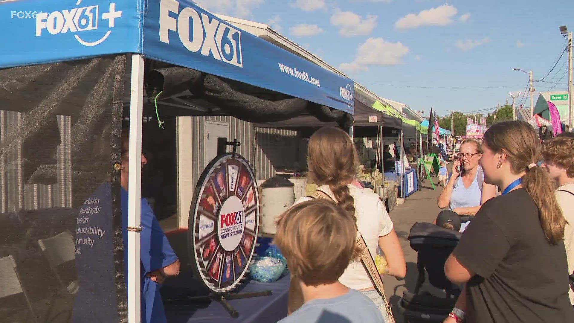 Fairgoers stopped by FOX61's booth to spin the wheel and win a variety of prizes. There was also plenty of food, rides, games and entertainment for people to enjoy.