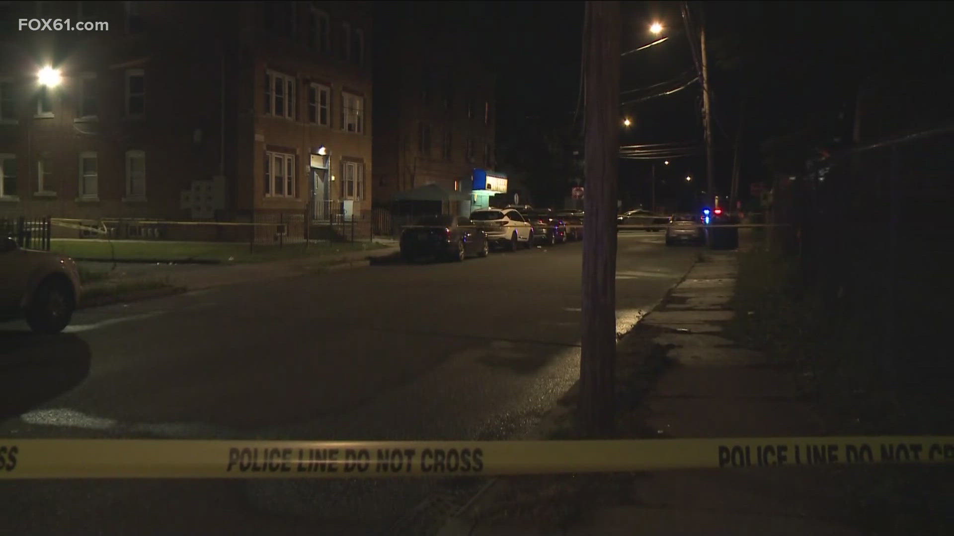 Police believe the shots came from a passing vehicle in the area of Brook Street.