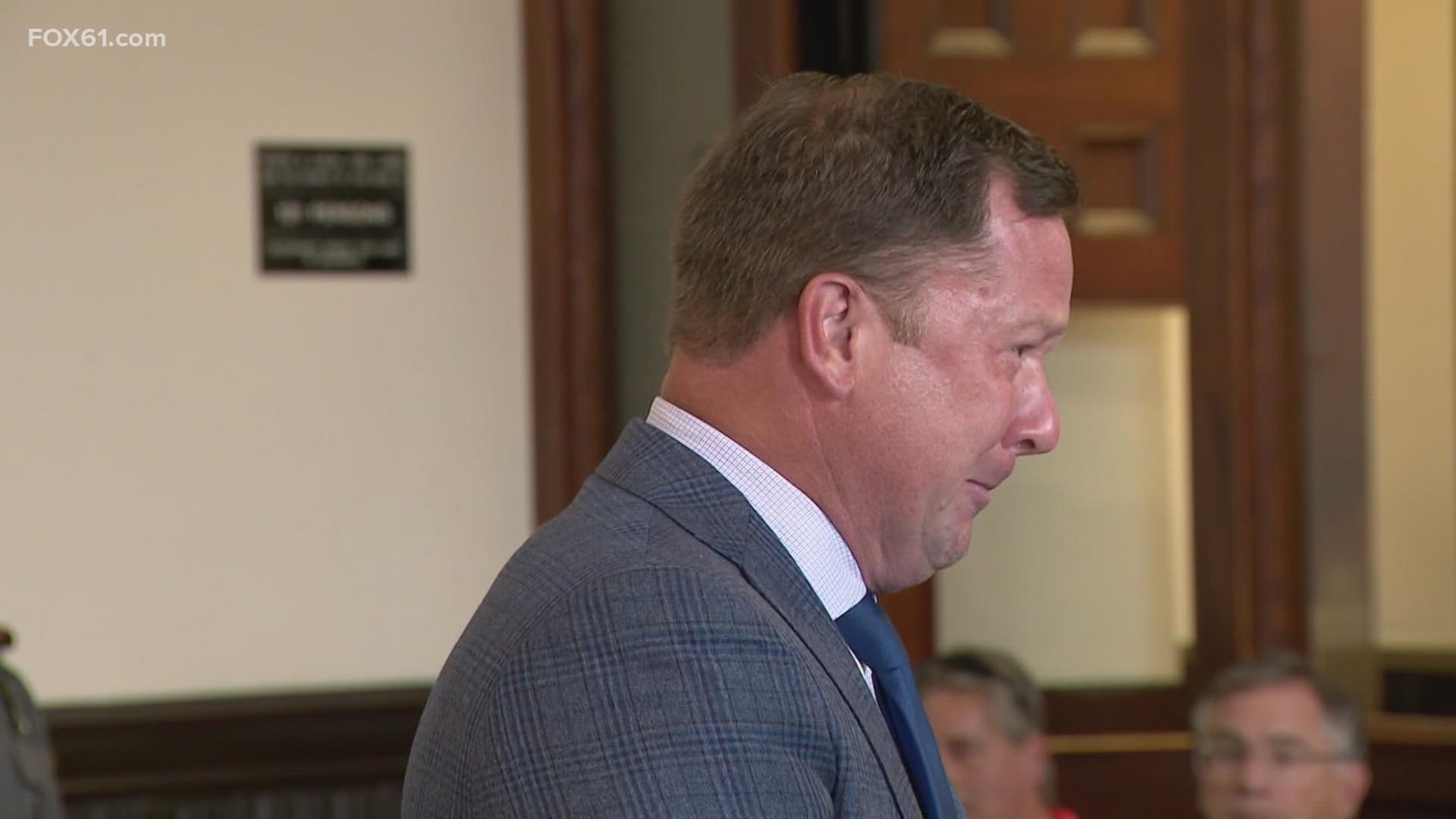 Dean Robert, 48, was sentenced at Bridgeport Superior Court for hitting and killing Corey Iodice.