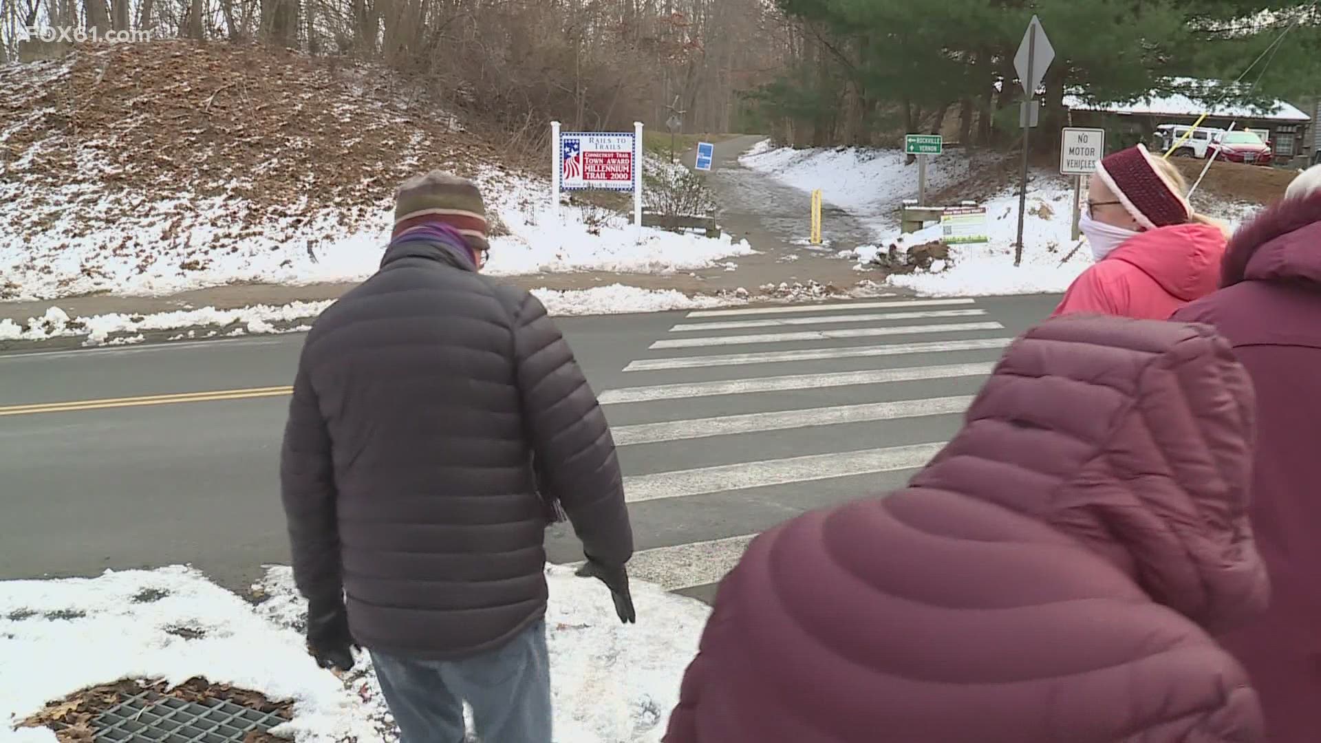 Concerned Vernon residents spoke out during Tuesday’s town council meeting, many asking for crossing lights to be installed on popular Rails to Trails crosswalks.