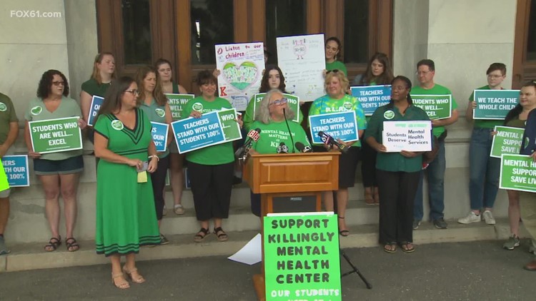 State Leaders along with Killingly parents rally at state capitol for student mental health resources