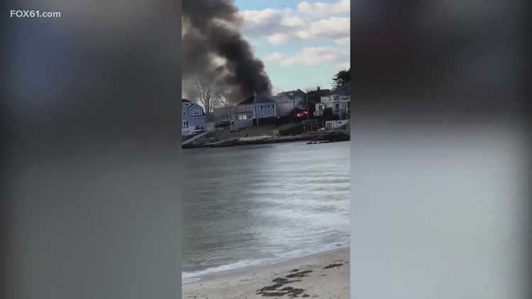 Neighbors react to chaotic fire in New London