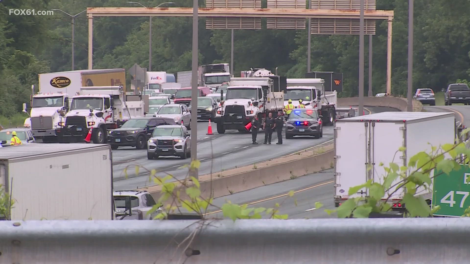 One trooper was seriously hurt and another trooper and three others had minor to moderate injuries.