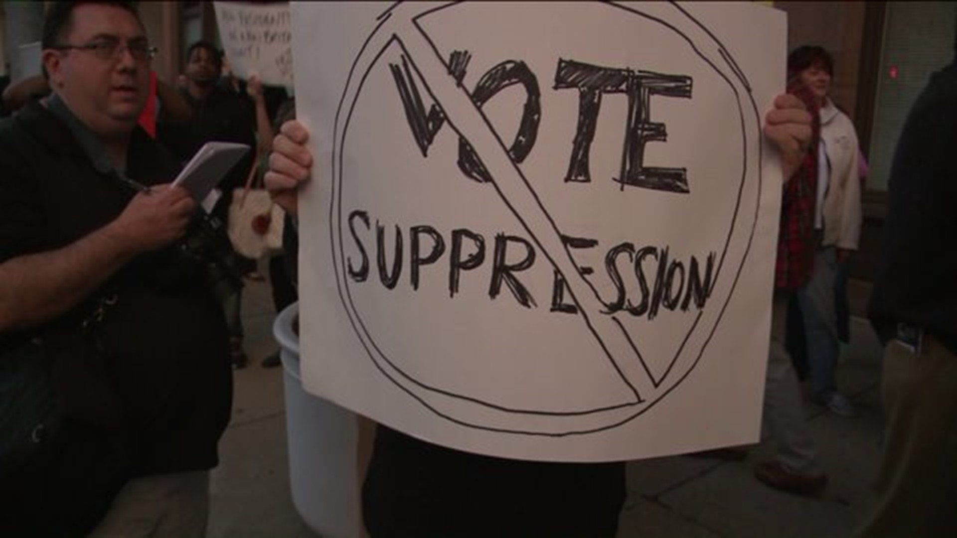 Group protests New Britain polling place changes