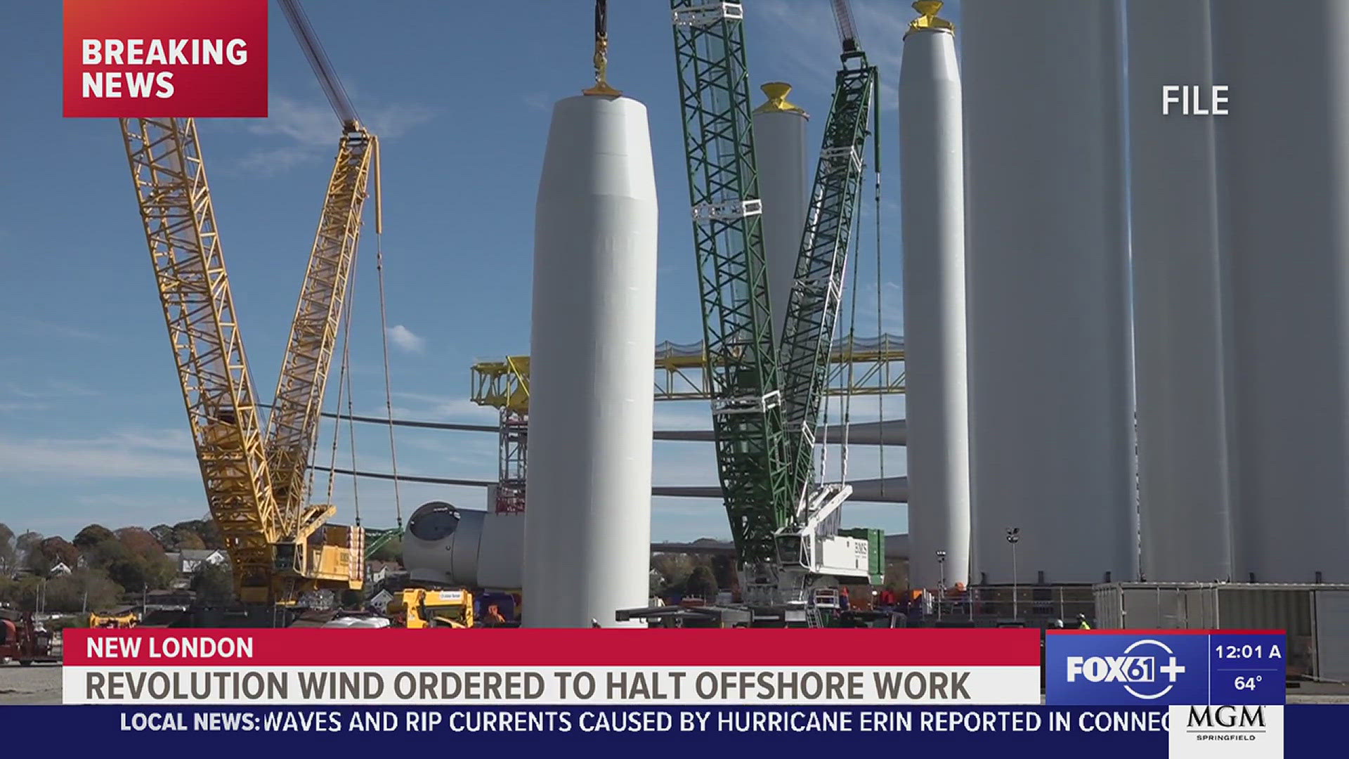 Revolution Wind ordered to halt offshore work | fox61.com