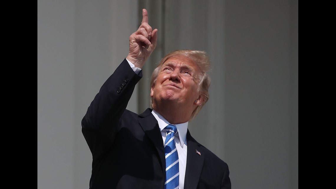 Trump Watches Eclipse From White House