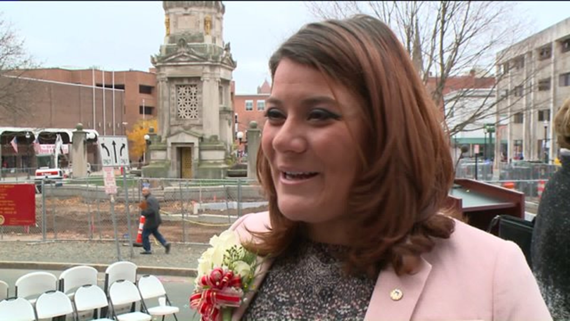 New Britain Mayor Erin Stewart celebrates second inaguration