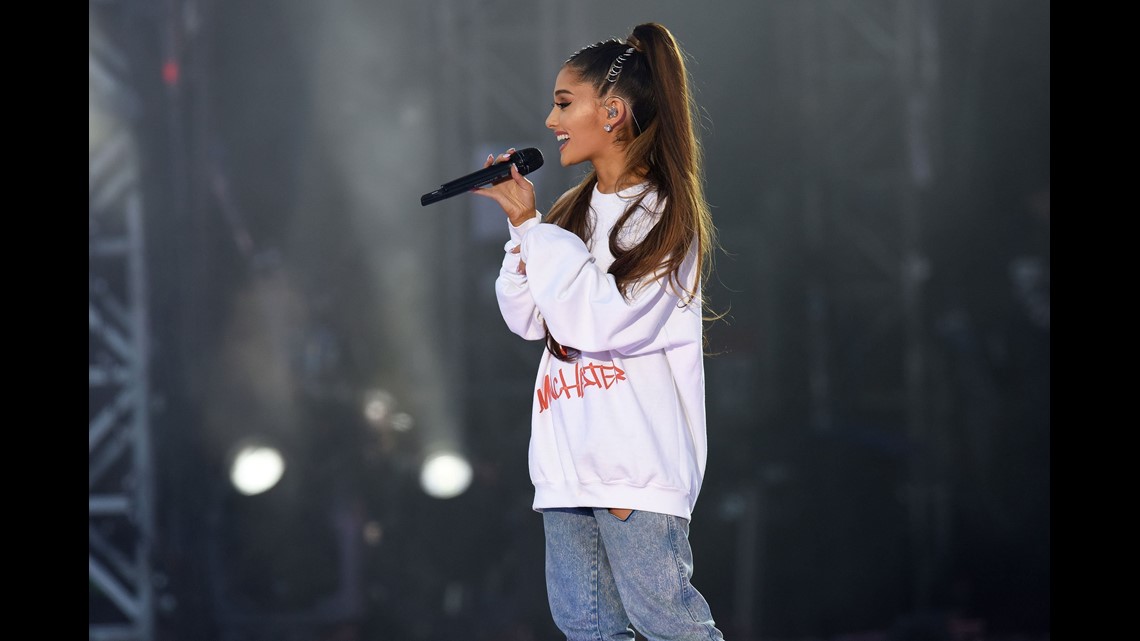 Ariana Grande One Love Manchester concert: fans shower Ariana with