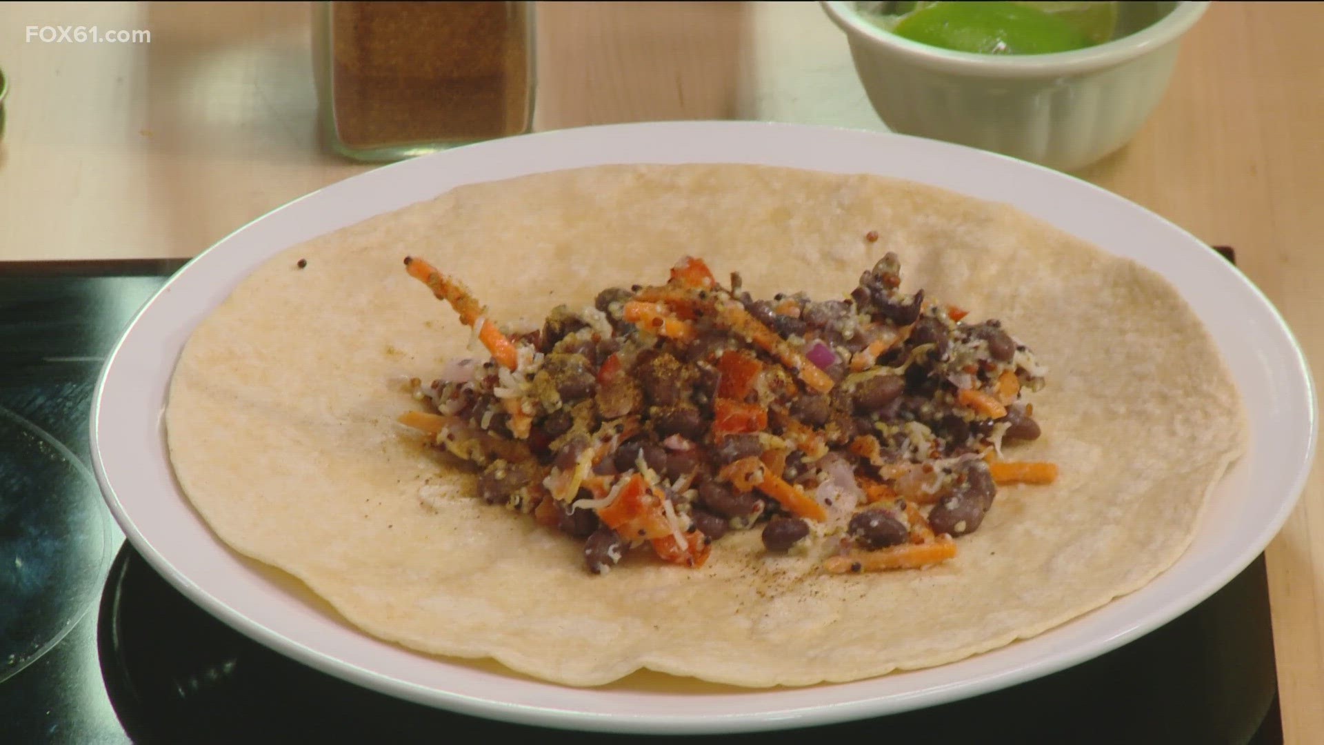 Take a look at how the black bean & quinoa fiesta wrap is made for the students at Waterbury Public Schools.
