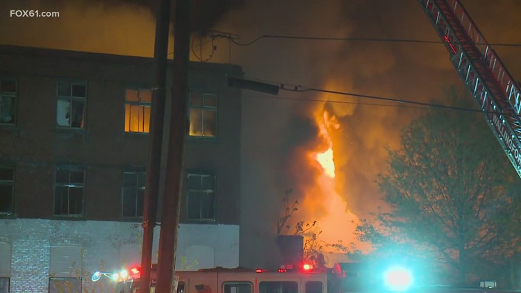 Meriden crews continue cleanup of massive building fire