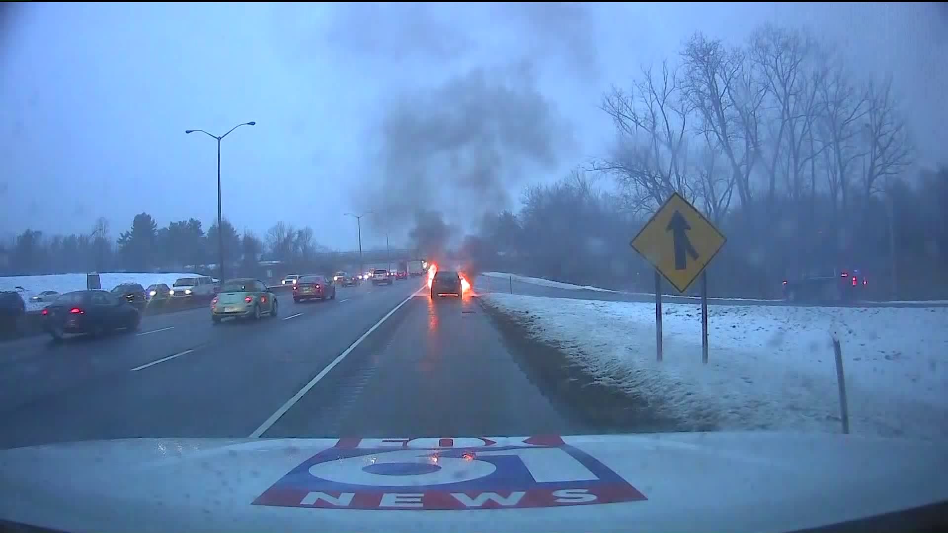 Stormtracker car fire