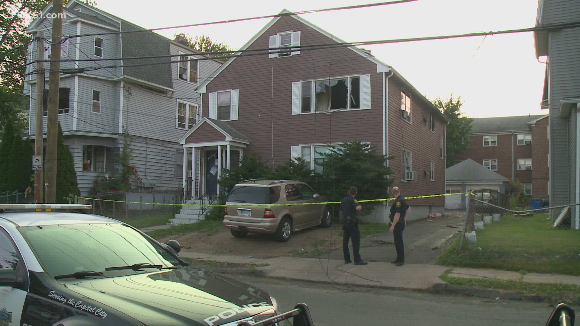 Five people were taken to the hospital after a fire in the West End neighborhood of Hartford overnight Monday. Two of those injuries are considered serious.