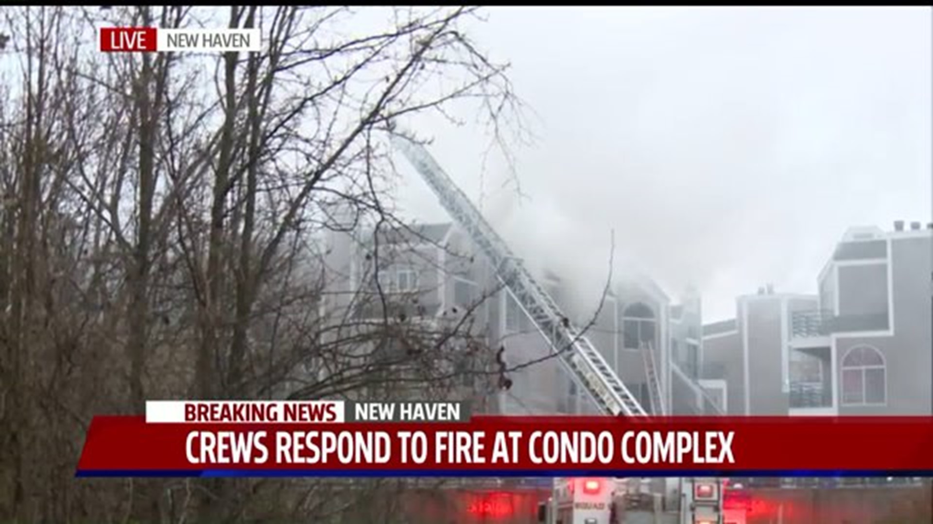 Firefighters battle blaze at New Haven condo complex