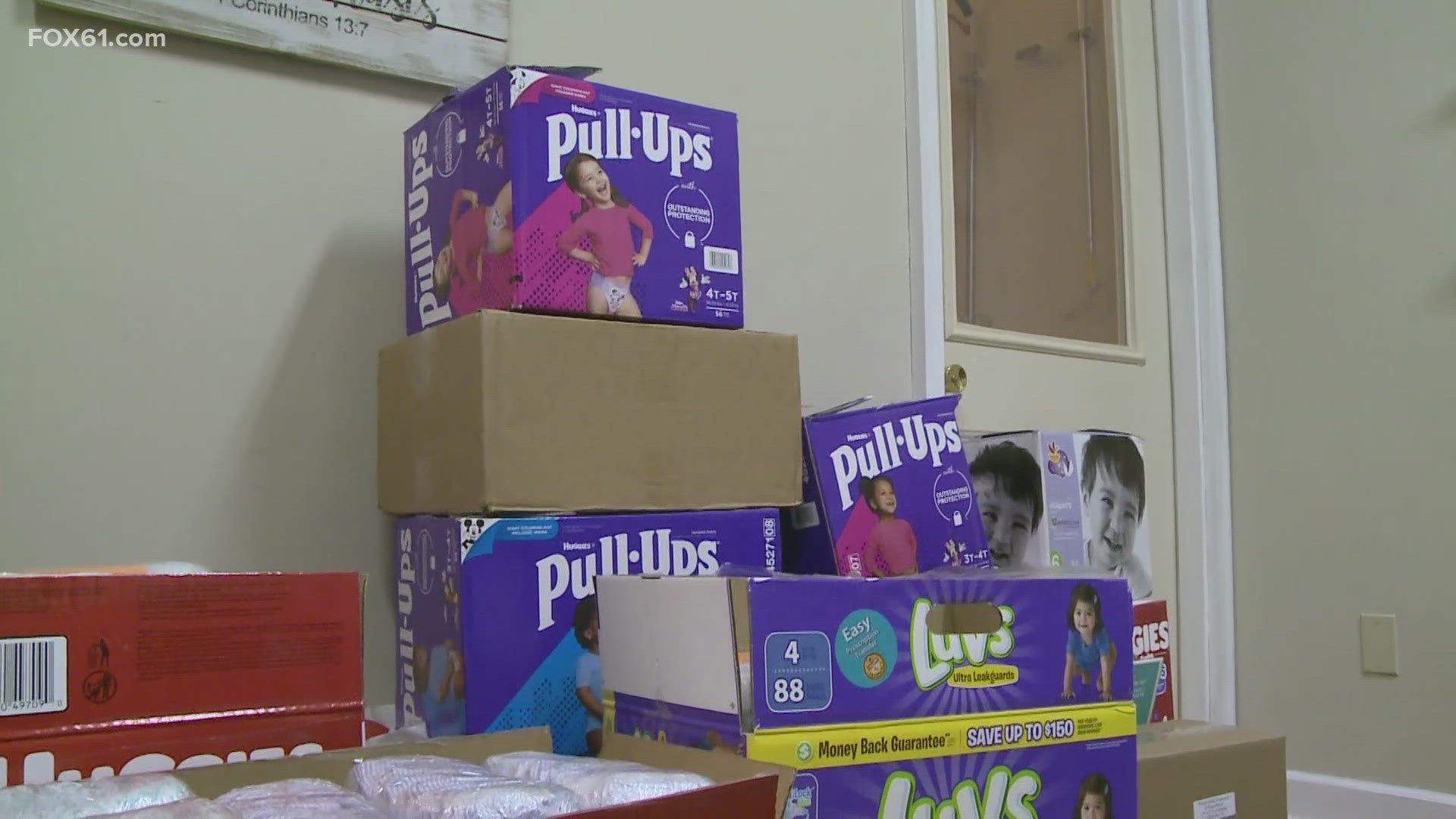 The Diaper Bank of Connecticut wants people to know that their doors are open and they’re still helping thousands of families by providing diapers every single week.