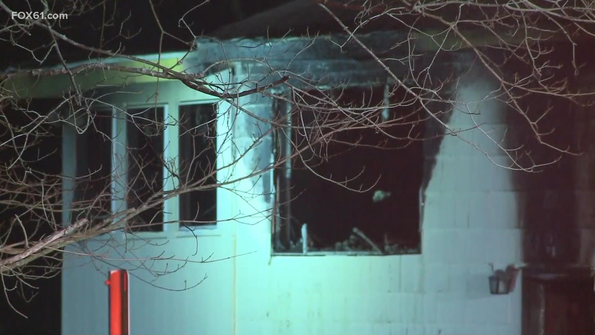 One person is dead after a fire in a home on Vernon Street Monday evening.