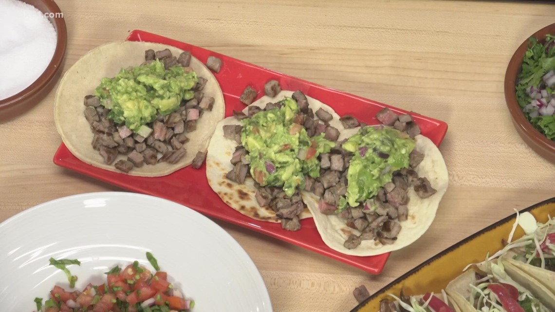 Making NY strip steak tacos with Connecticut's Rosa Mexicano