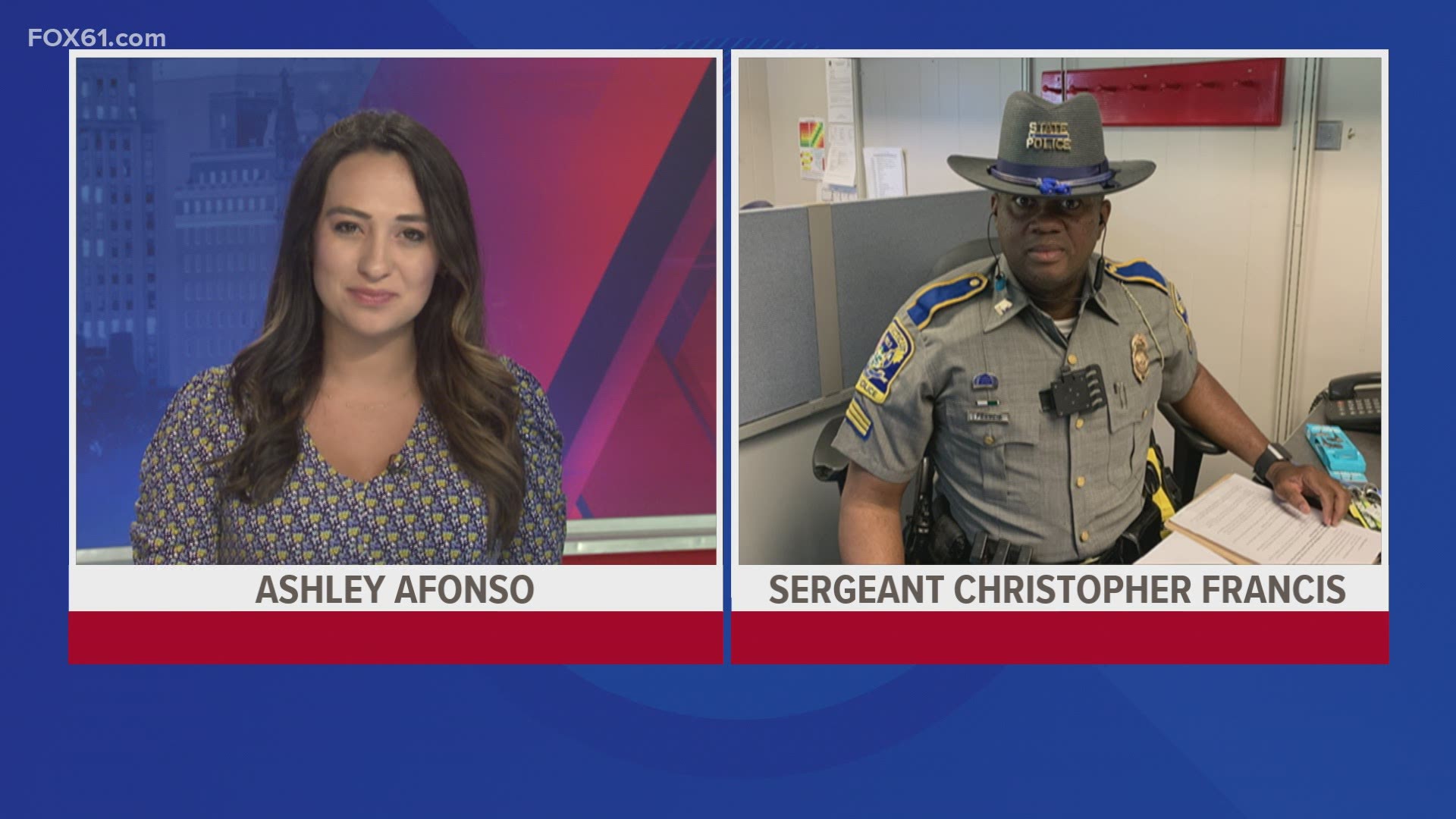 State police Sgt. Christopher Francis spoke about the lines for applicants