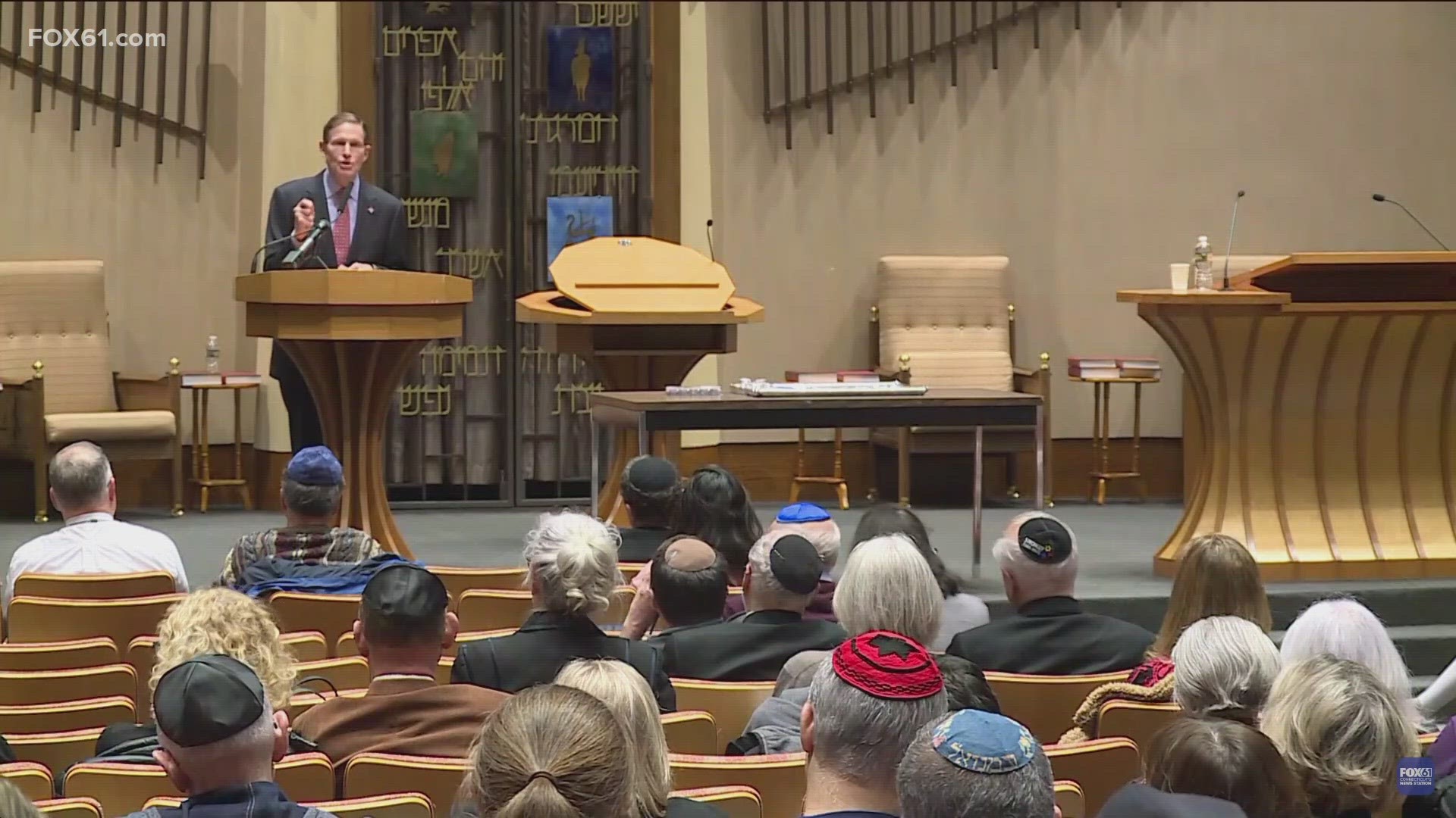 Blumenthal says there have been close to 64 anti-Semitic incidents in Connecticut in 2023, which is more than double since last year.
