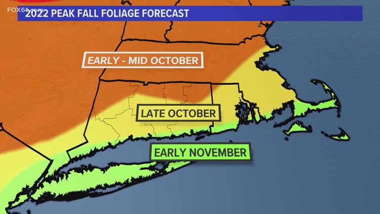 Here's when the fall foliage peak will reach Connecticut