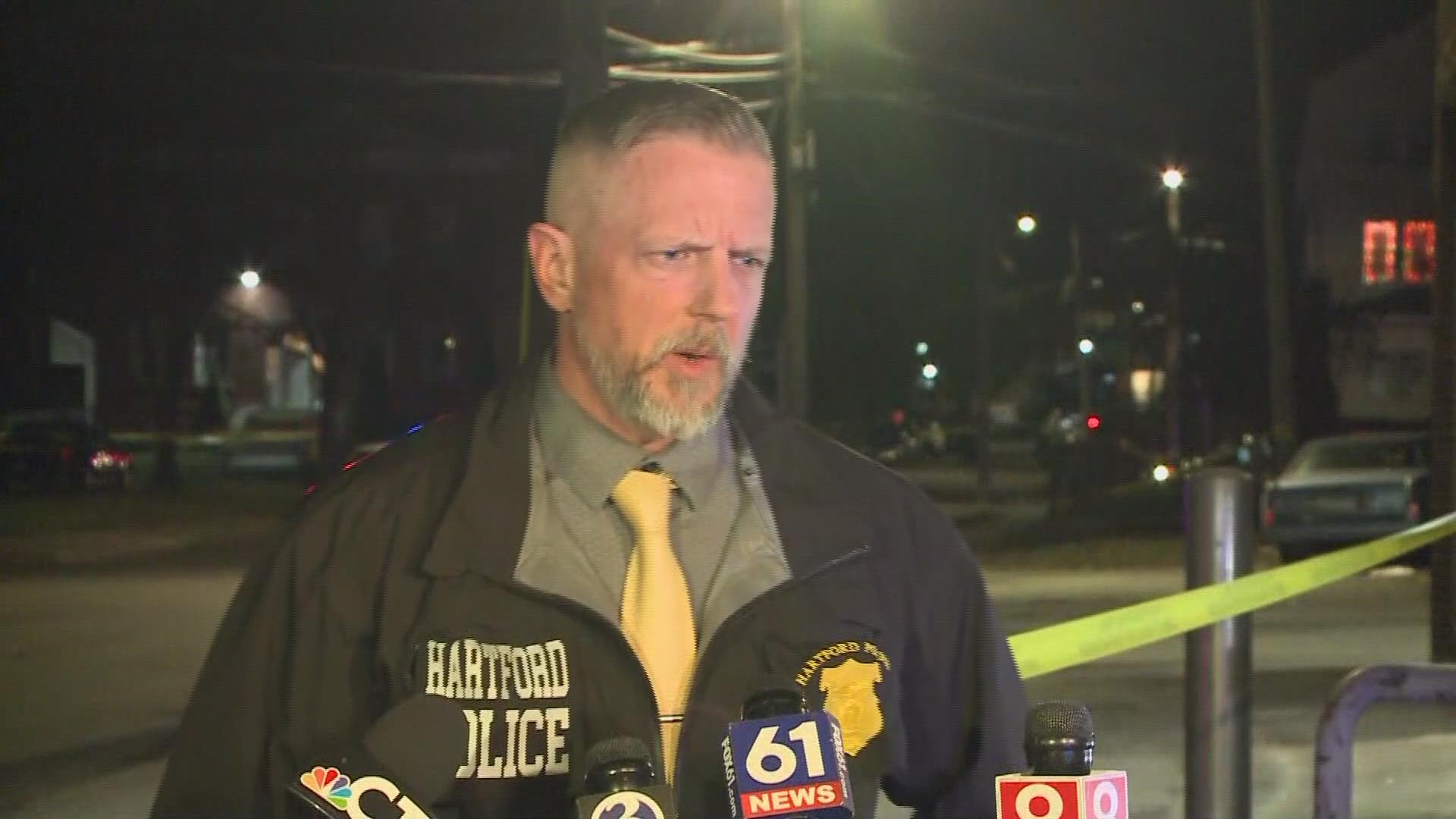 Lt. Aaron Boisvert briefed the media on the preliminary investigation around 8:30 p.m. Monday.