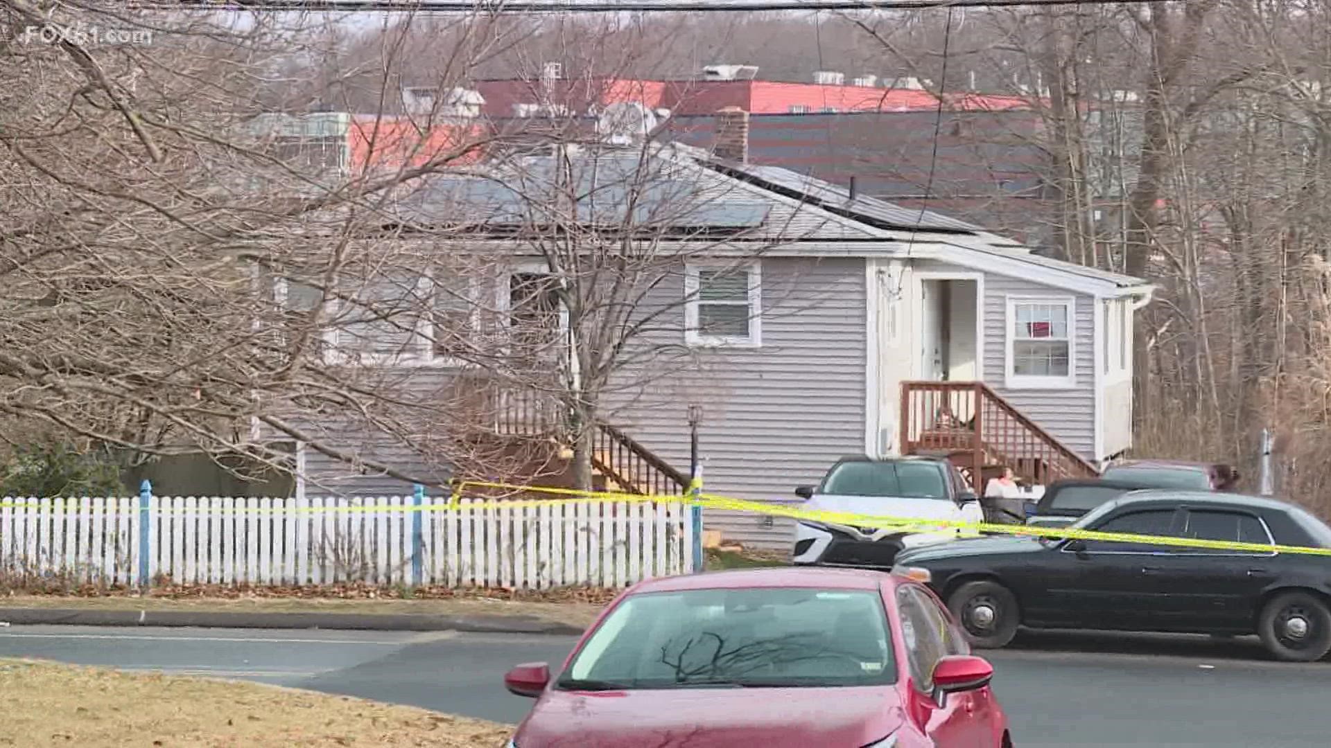 Police said the man was found inside the home with a gunshot wound. He later died at the hospital.