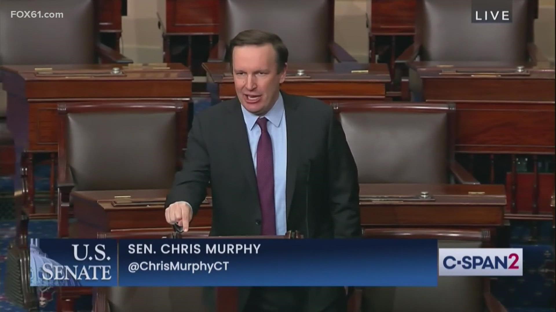 The U.S. Senator from Connecticut took to the Senate floor to share his thoughts on the latest school shooting in Michigan, and made another pitch for gun reform.