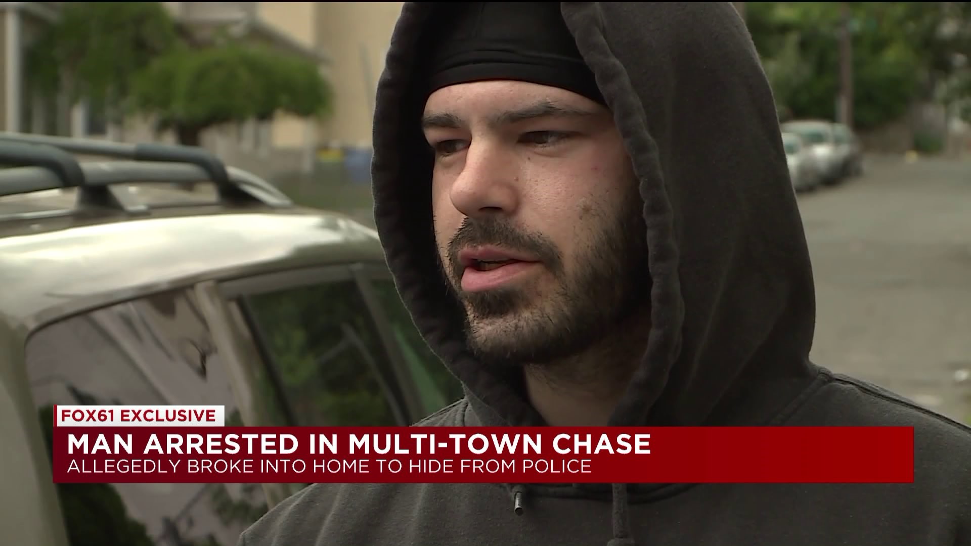 Man arrested in multi-town chase