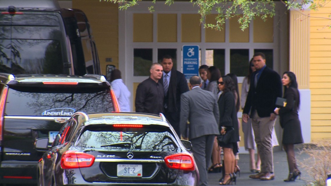 Despite Aaron Hernandez's crimes, people gather at his funeral in