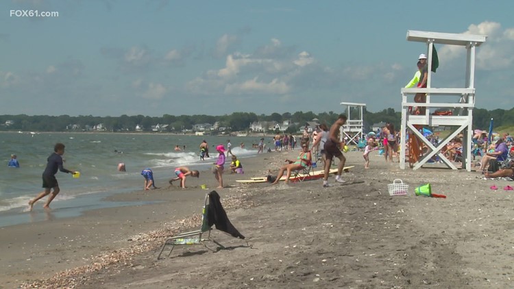 Warm weather brings crowds to Connecticut beaches