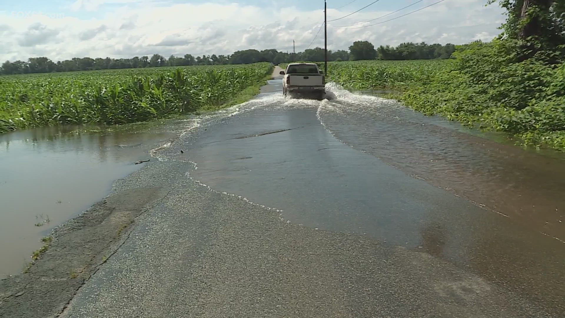 Sunday brought heavy rain across the state, causing dangerous driving conditions, and damaging properties.