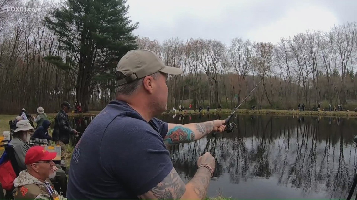 For Connecticut veterans, a day of free fishing offers more than just a catch
