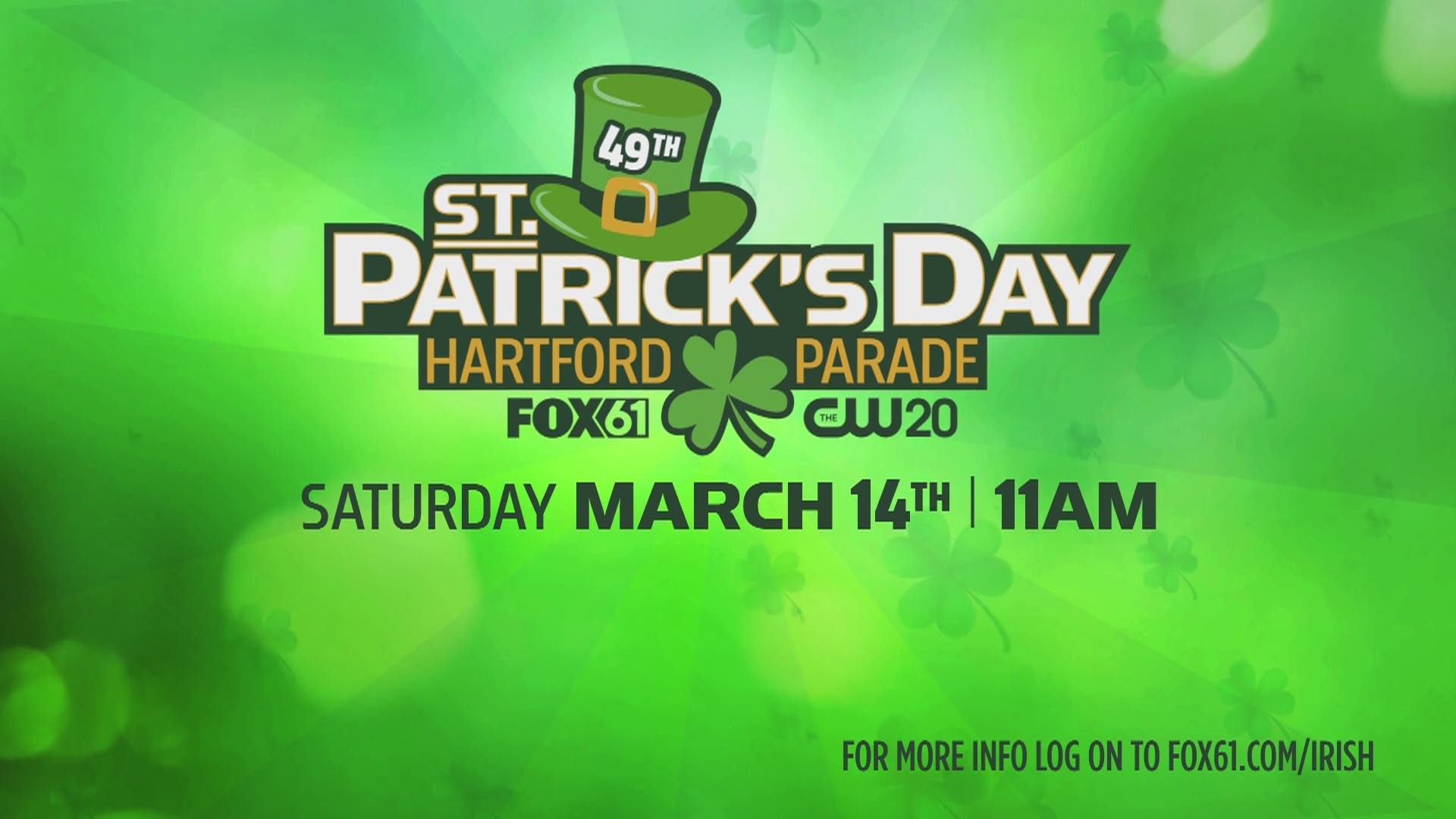 Celebrate at this year's St. Patrick's Day Parade in Hartford on March 14th.