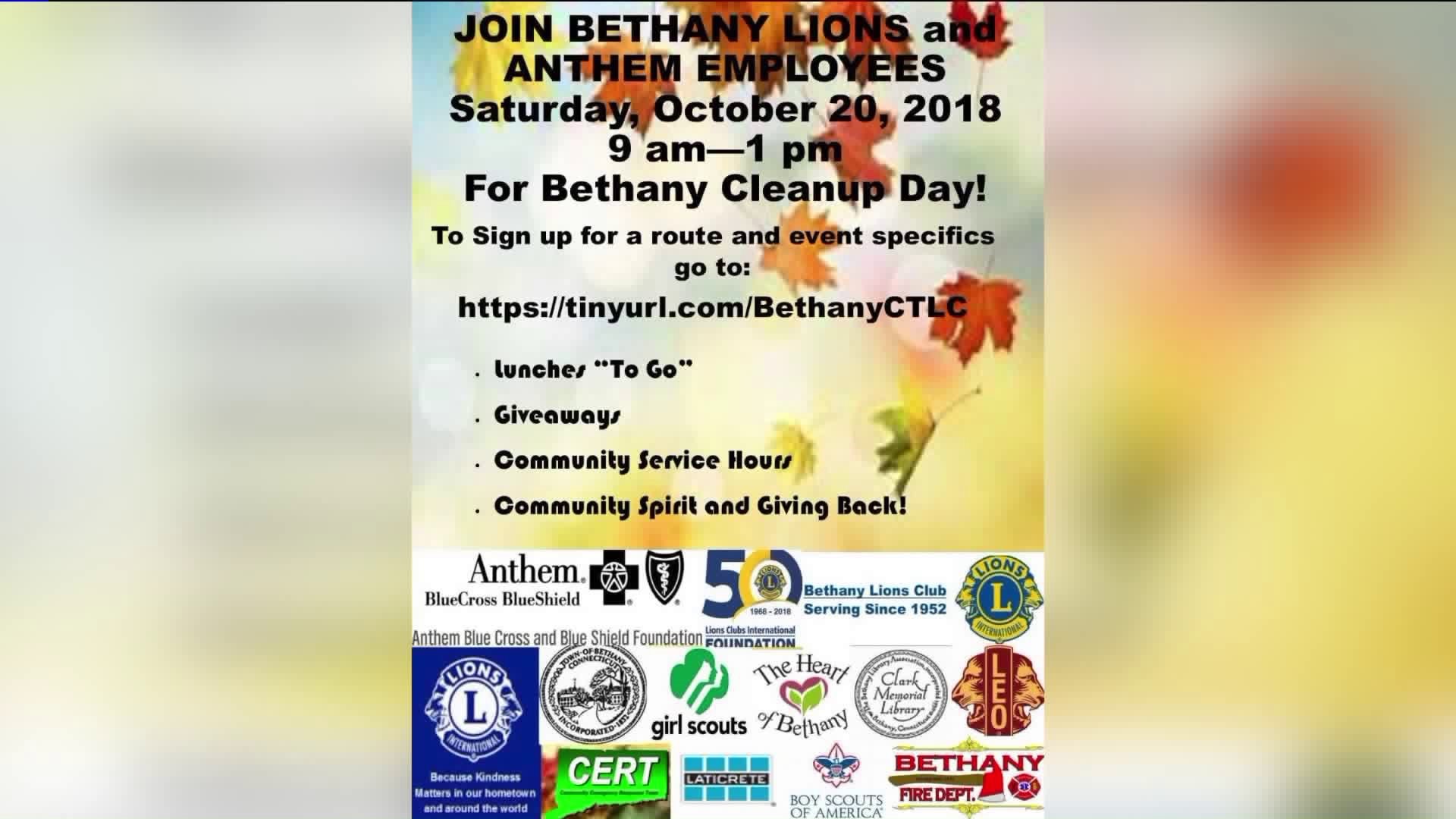 Anthem and Bethany Lions club to host `Bethany Fall Clean Up Day 2018` October 20
