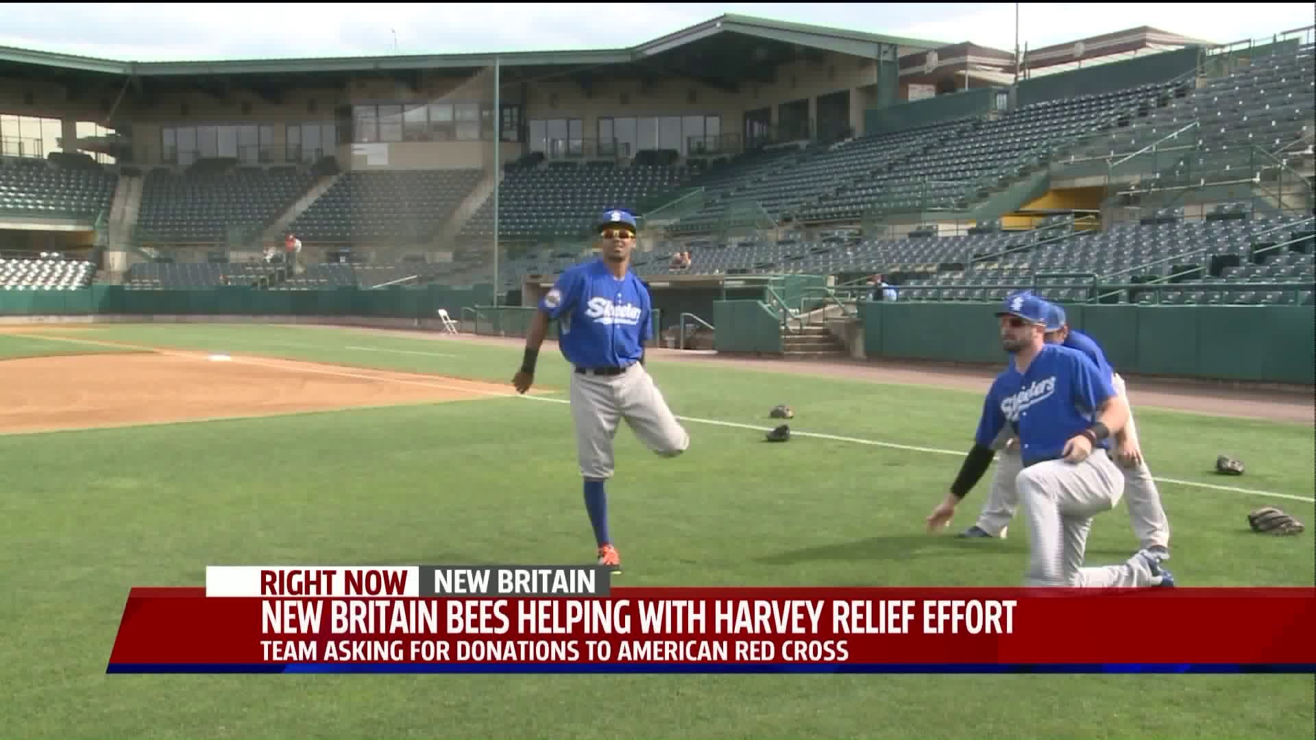 New Britain Bees helping with hurricane relief efforts
